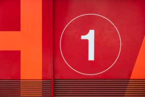 number 1 on red image